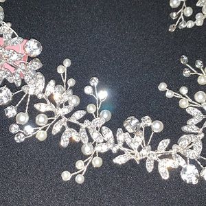 Bridal Pearl & Crystal Head Piece